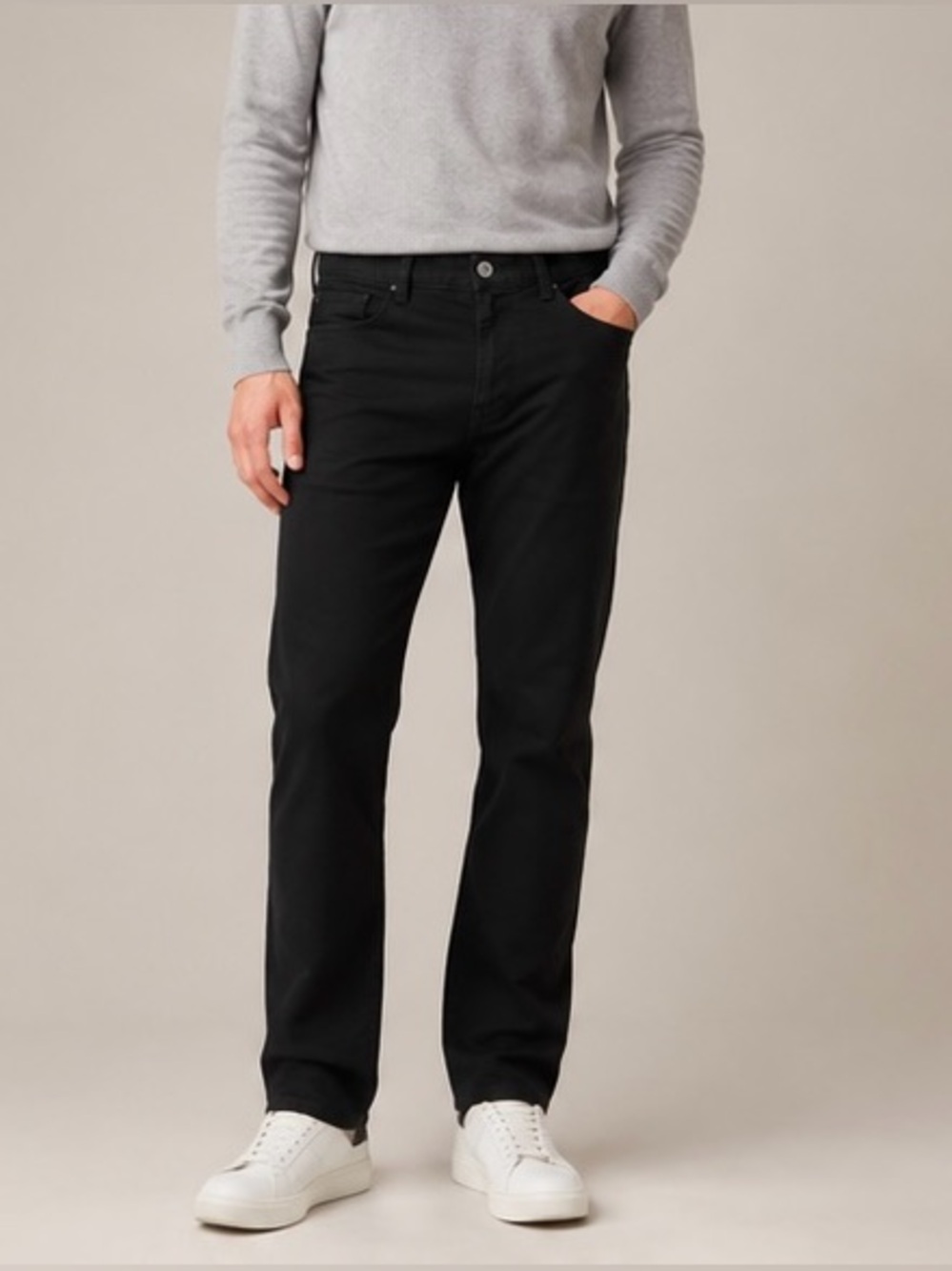 Calvin Klein Black Straight Leg Pants Men's 33x34 CK Casual Dress Pants